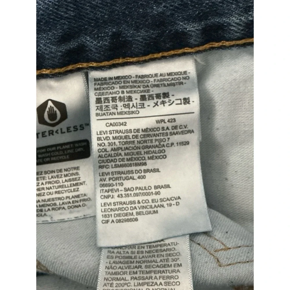 Levi's 505 Regular Fit Jeans Mens W58 L32 Blue Straight Leg 100% Cotton